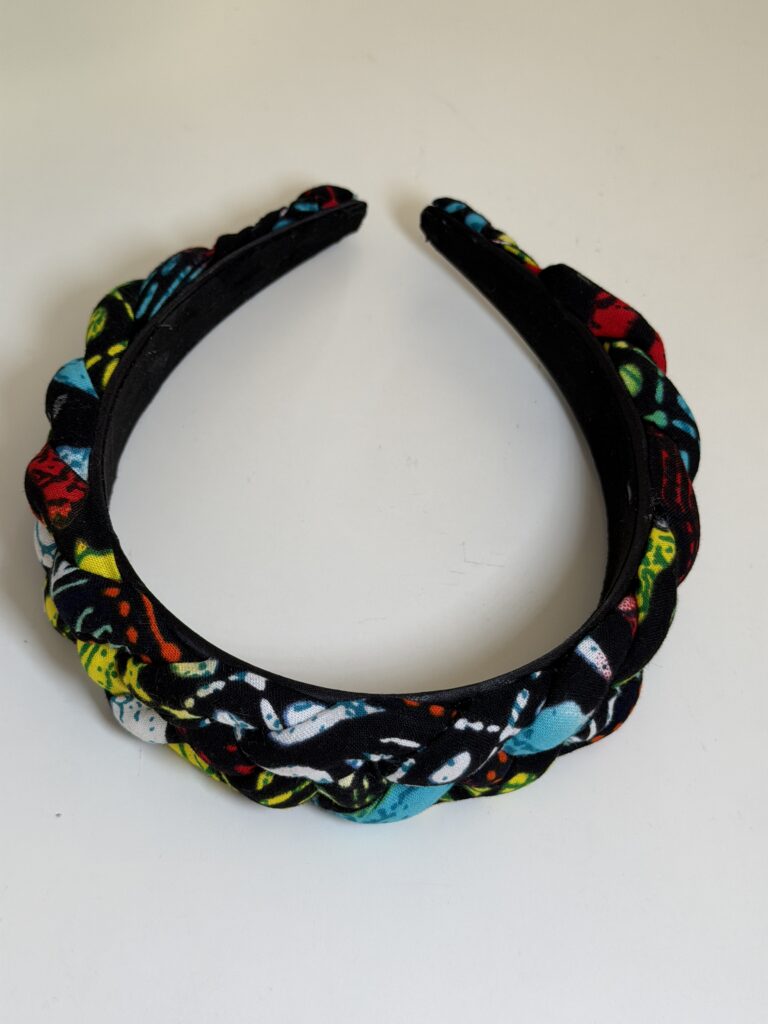 Multicolour African Print Headband, Bangle, Earring Set