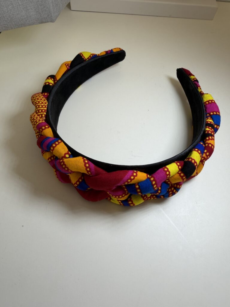 Multicolour African Print Headband, Bangle, Earring Set