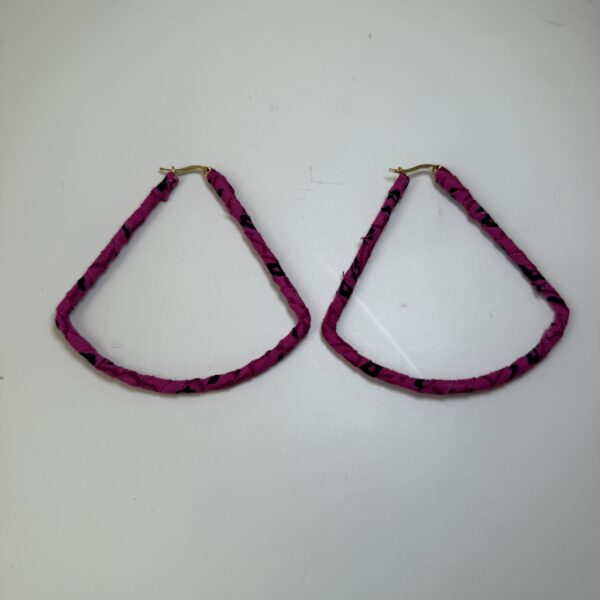 Multicolour African Print Headband, Bangle, Earring Set - Image 4