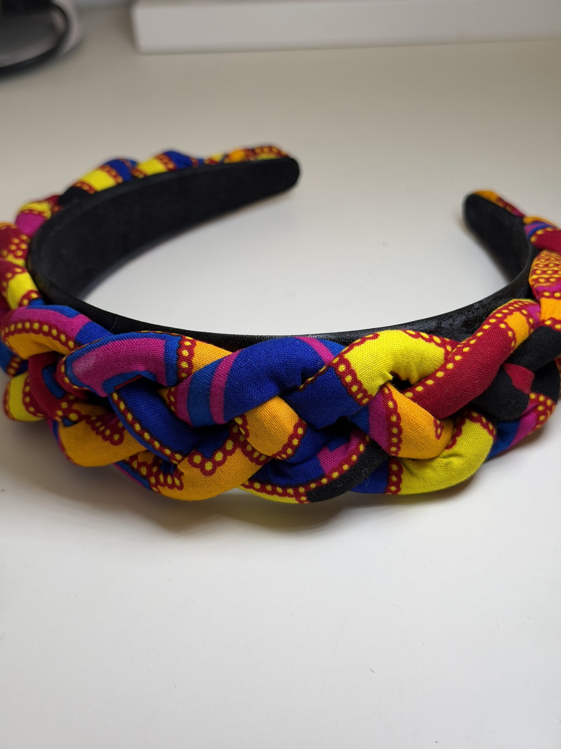 Multicolour African Print Headband & Bangle Set - Image 3