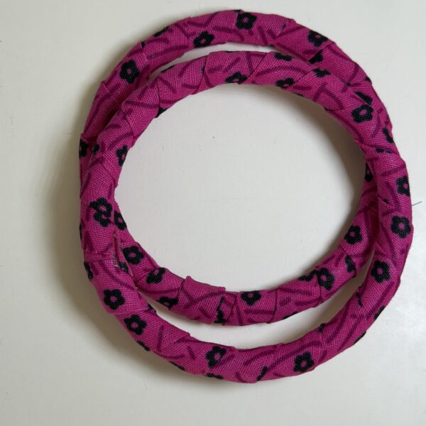 Multicolour African Print Headband, Bangle & Earring Set - Image 4